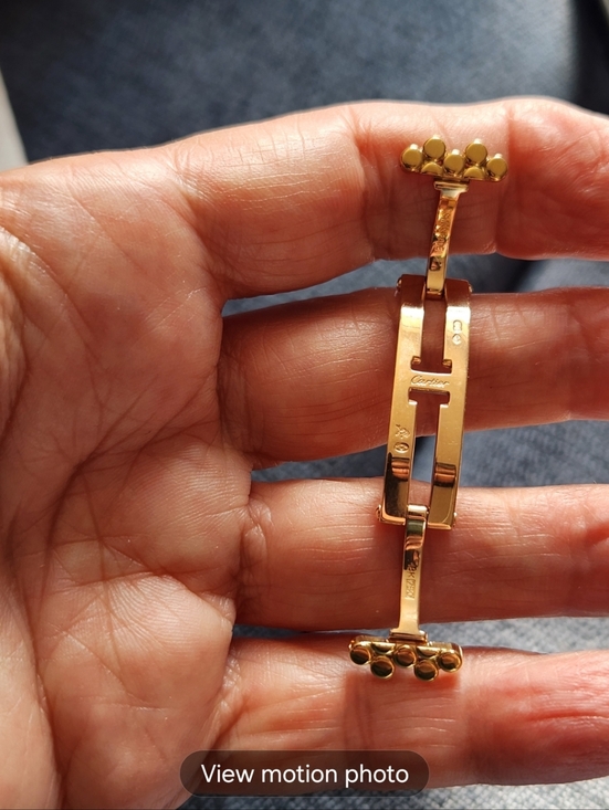 Cartier Other - Cartier 18K Gold  Bracelet Part/clasp For Cartier Trinity  18K Cold Watch